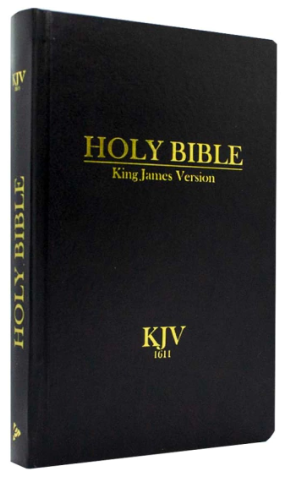 Bíblia Em Inglês Holy Bible King James Version 1611 Média Capa Dura Preta