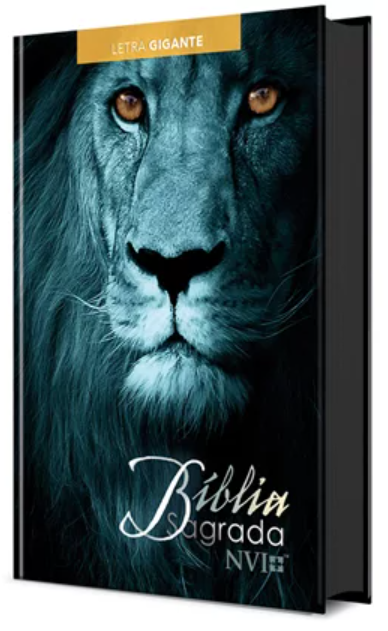 Bíblia NVI Letra Gigante - Leão Azul