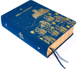 Bíblia The Purpose Book A21 Letra normal Espaço para anotações Capa tecido azul Reino