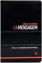 Bíblia De Estudo A Mensagem Luxo Preta