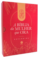 A Bíblia da Mulher que Ora – Edição Expandida - NVT - Letra Normal - Vinho