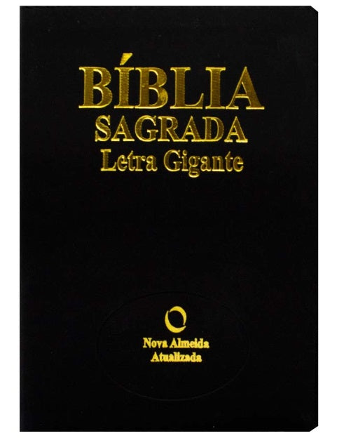 Bíblia Sagrada Letra Gigante NAA Preta Com Índice