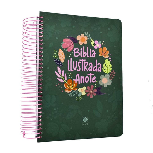 Bíblia Ilustrada Anote NVT Cores E Flores